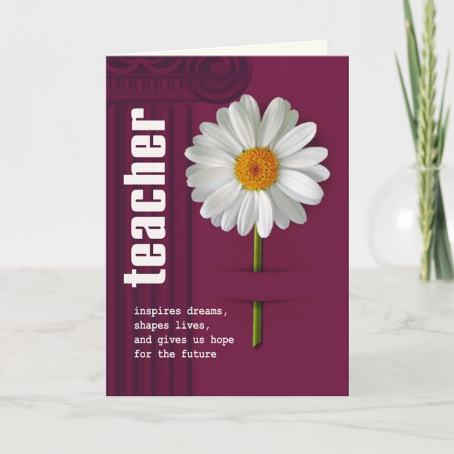 Anpassningsbar för utformning av Daisy för tack Lä (Framsida)