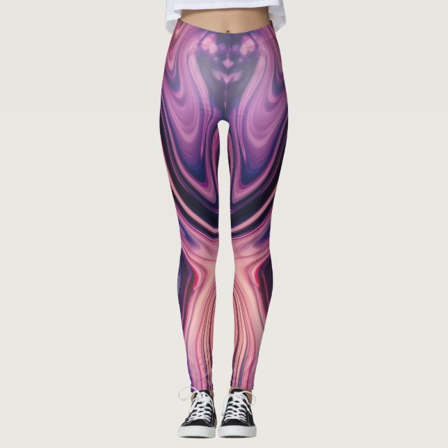 Anpassningsbar Förenade neonlegeringar Leggings (Framsida)