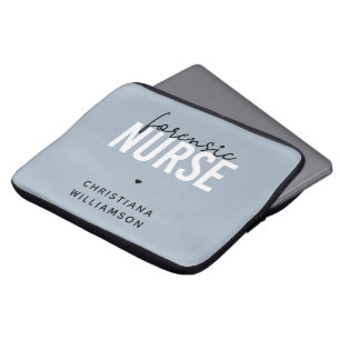 Anpassningsbar Forensisk sjuksköterska Rättsmedi Laptop Fodral