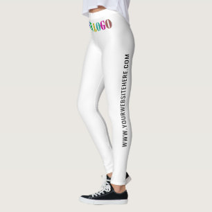 Anpassningsbar Företagets Logotyp och text - föret Leggings