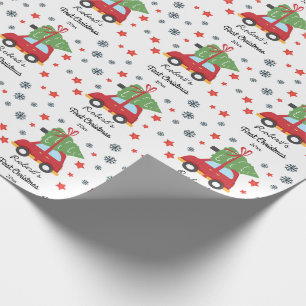 Anpassningsbar Första Baby-bilen i jul och julgra Presentpapper