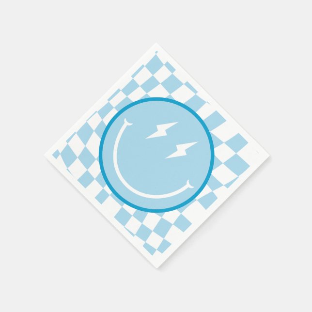 Anpassningsbar Första födelsedag En Coola Grabben Pappersservett (Hörn)