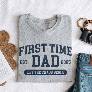 Anpassningsbar Första gången Pappa Funny New Pappa T Shirt