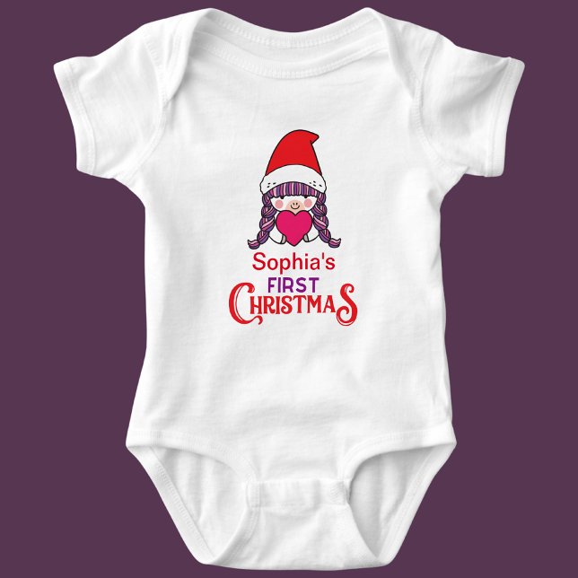Anpassningsbar Första jul T Shirt (Skapare uppladdad)