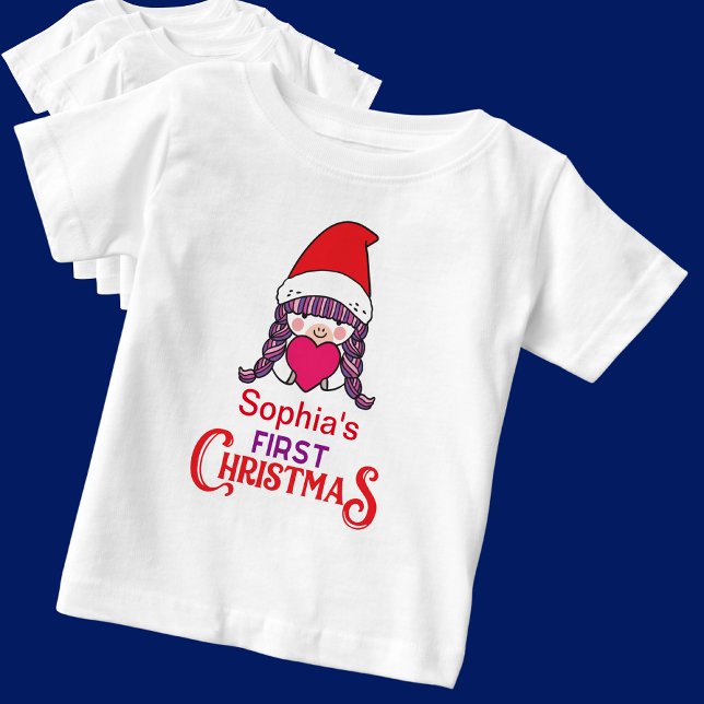 Anpassningsbar Första jul T Shirt (Skapare uppladdad)