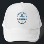 Anpassningsbar Första Mate Boat Nautical Anchor Na Keps<br><div class="desc">Anpassningsbar båthatt med ett marint sjömansankare som läser FIRST MATE och din personlig namn. Underbar gåva till en båtbesättning i resa,  din egen segelbåt,  jakt- eller båtbesättning.</div>
