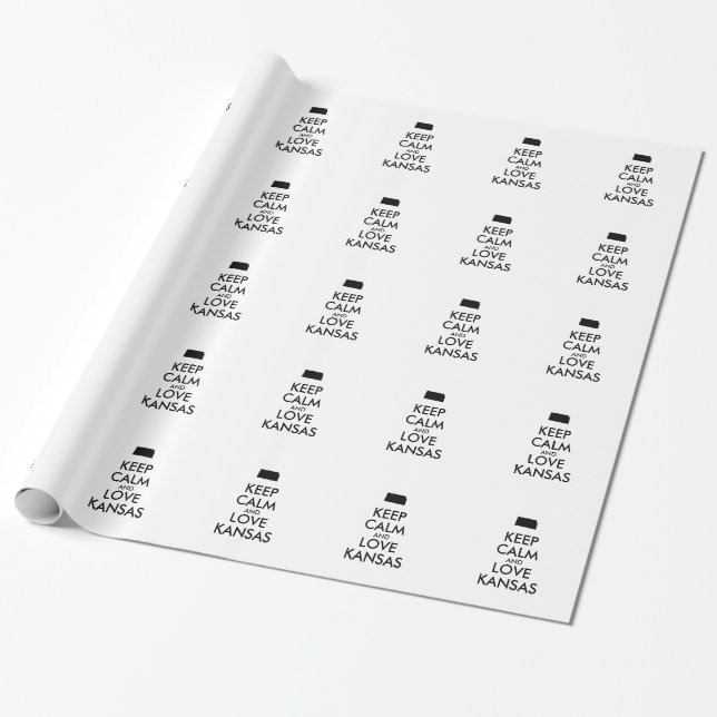 Anpassningsbar FORTSATT LUFT OCH ÄLSKA KANSAS Presentpapper (Utrullad)