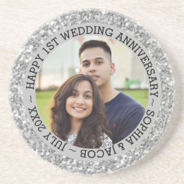 Anpassningsbar Foto 1:a årsdagen Underlägg