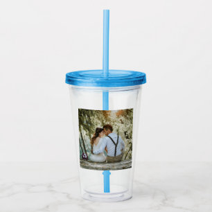 Anpassningsbar Foto Acrylic Drink Tumbler Take Away Mugg