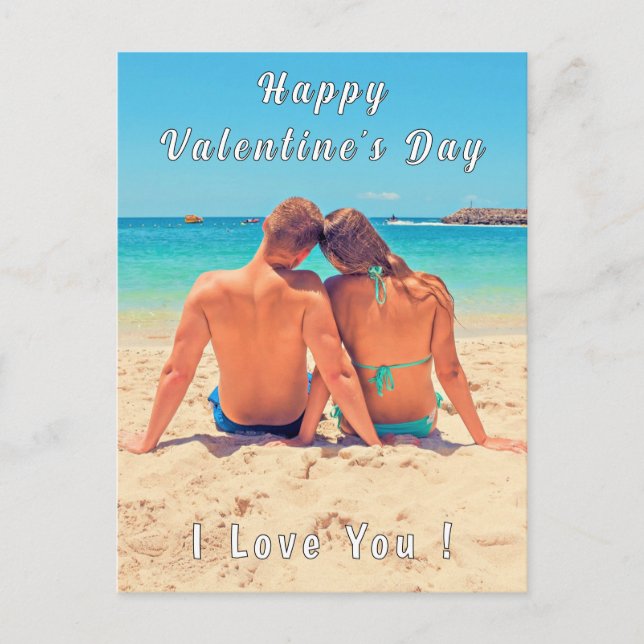 Anpassningsbar Foto Alla hjärtans dag-kort design  Vykort (Framsida)