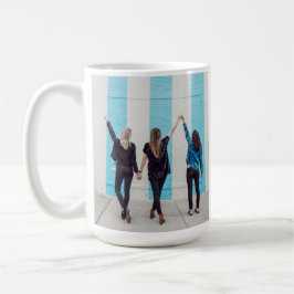 Anpassningsbar Foto Bästa vänner Bestie Square Kaffemugg