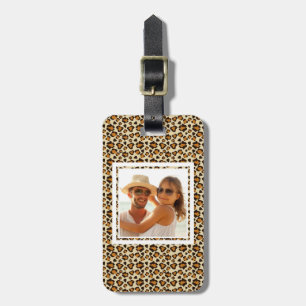 Anpassningsbar Foto Cheetah skin mönster Bagagebricka
