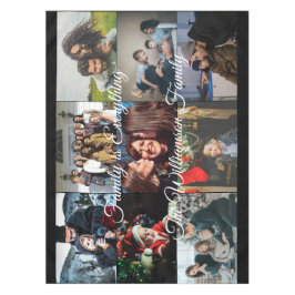 Anpassningsbar Foto Collage Family Namn 9-familjen