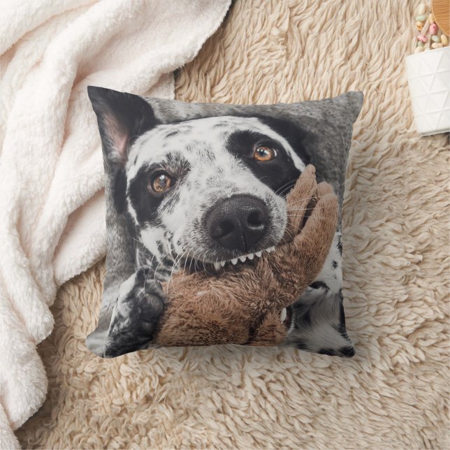 Anpassningsbar Foto Dubbla Pet Photo  Sided Hund Kudde (Filt)