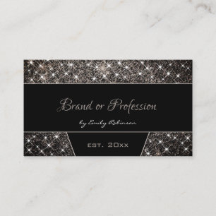 Anpassningsbar Foto eller Logotyp Black Platinum G Visitkort