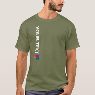 Anpassningsbar Foto eller Logotyp Trötthet Grönt M T Shirt