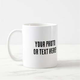 Anpassningsbar Foto eller text Kaffemugg