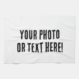 Anpassningsbar Foto eller text Kökshandduk