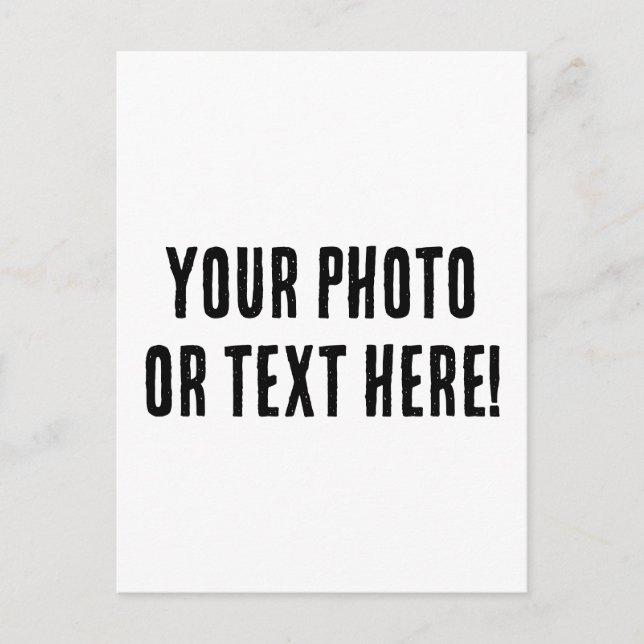 Anpassningsbar Foto eller text Vykort (Framsida)
