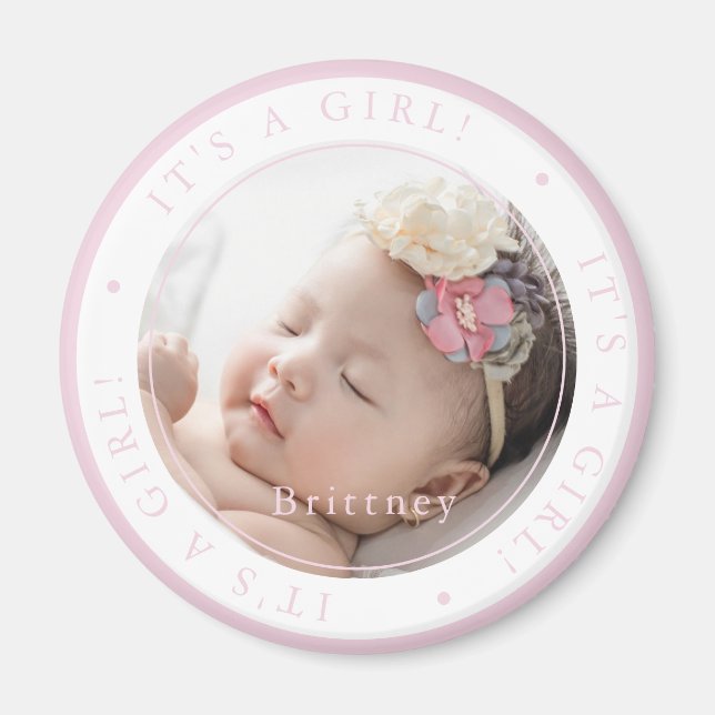 Anpassningsbar foto, födelsetävling tillfälle simp magnet (Framsidan)