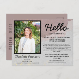 Anpassningsbar Foto för ditt grannskap Modern Real Vykort