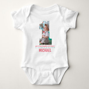 anpassningsbar-FOTO FÖR FÖRSTA BIRTHDADAGEN-BARNKL T Shirt