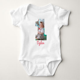 anpassningsbar-FOTO FÖR FÖRSTA BIRTHDADAGEN-BARNKL T Shirt