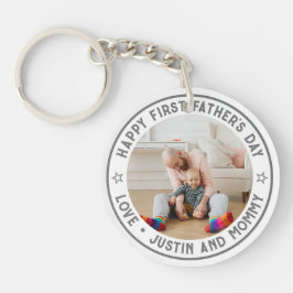 Anpassningsbar Foto för första Fars dag-Pappa-dott