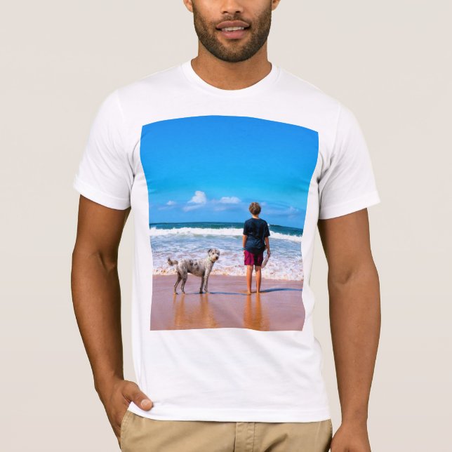 Anpassningsbar Foto gör din egen design - i Kärlek T Shirt (Framsida)