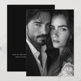 Anpassningsbar Foto Infoga DIY Bröllop Suite QR-ko Inbjudningar