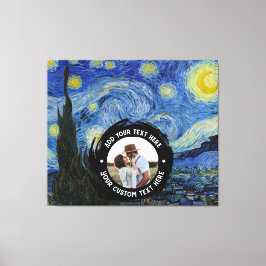 Anpassningsbar Foto/Logotyp-text | Fully Editable Canvastryck