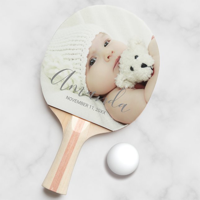 Anpassningsbar Foto med eget namn och egen text Pingisracket (Skapare uppladdad)