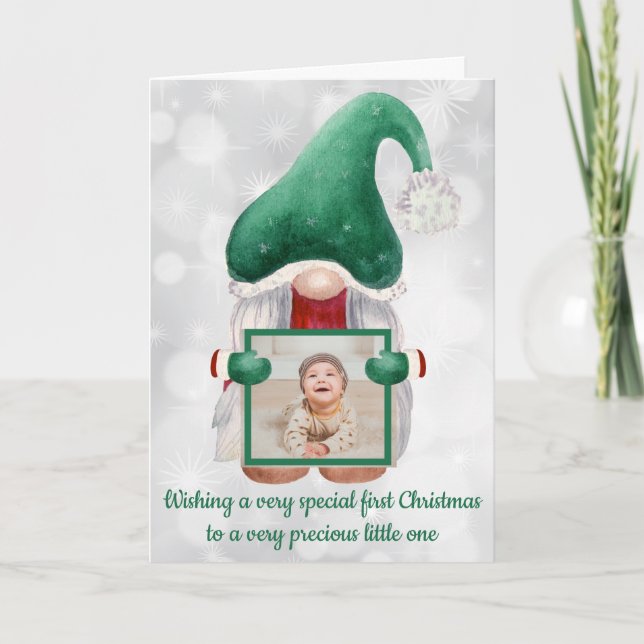 Anpassningsbar-foto med Gnome Kort (Framsida)