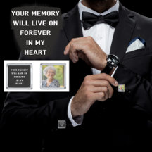 Anpassningsbar Foto Memorial Groom Cufflinks