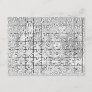 Anpassningsbar Foto "Mock" Puzzle Post Card-63 del Vykort