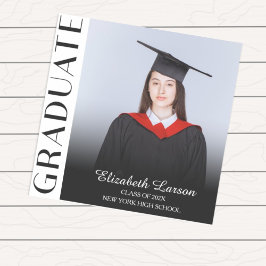 Anpassningsbar Foto Modern Elegant Senior Studente Klistermärken