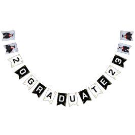 Anpassningsbar Foto Modern Elegant Senior Studente Vimplar