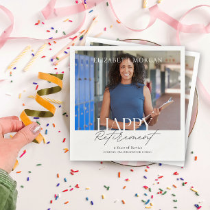 Anpassningsbar Foto Modern Lycklig Pension Party Pappersservett