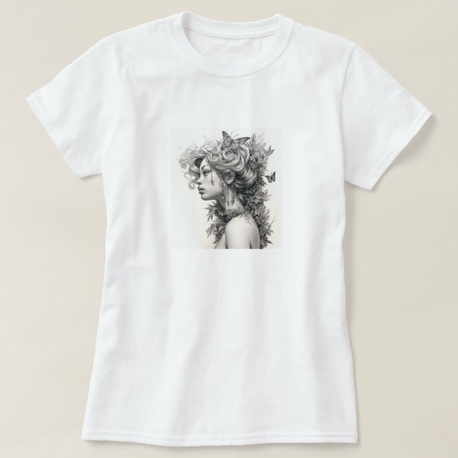 Anpassningsbar Foto Modern Mamma Mors dag Gift T Shirt (Design framsida)