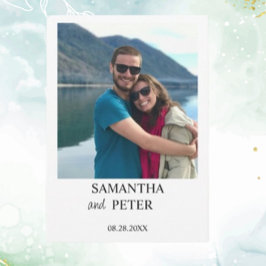 Anpassningsbar Foto Modern upplöst Bröllop Inbjudningar