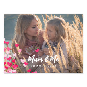 Anpassningsbar Foto Modern Writing Scattered Rosa 