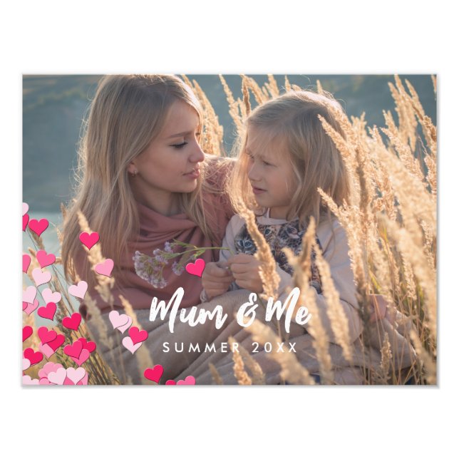 Anpassningsbar Foto Modern Writing Scattered Rosa  (Framsidan)