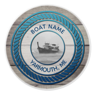 Anpassningsbar Foto Nautical Boot Anchor Knopp