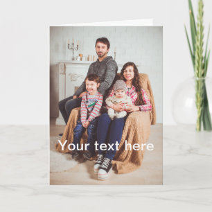 Anpassningsbar Foto och/eller text Kort