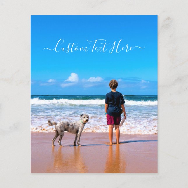 Anpassningsbar Foto och fälla din egen design Flygblad (Framsidan)