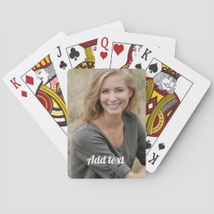 Anpassningsbar, foto och text casinokort