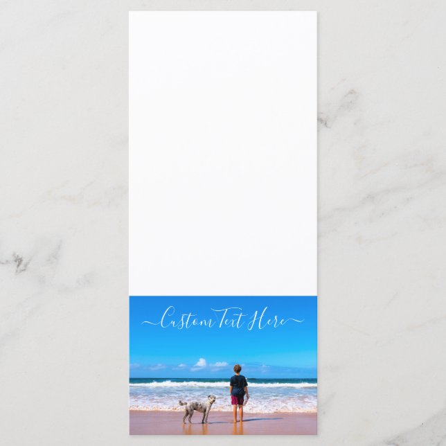 Anpassningsbar Foto och text - din egen design - M Meny (Framsida)