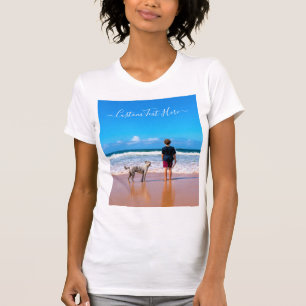 Anpassningsbar Foto och text - din egen design - M T Shirt