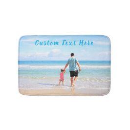 Anpassningsbar Foto och text med egen design Badrumsmatta