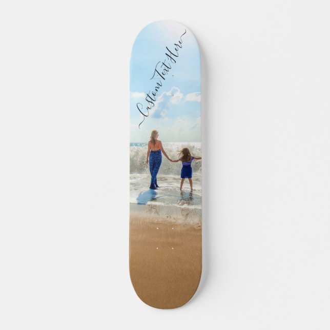 Anpassningsbar Foto och text på Skateboard (Framsida)